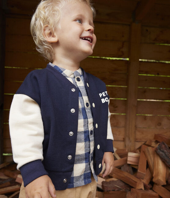 Teddy in molton voor baby's blauw SMOKING/ AVALANCHE