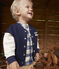 Teddy in molton voor baby's blauw SMOKING/ AVALANCHE