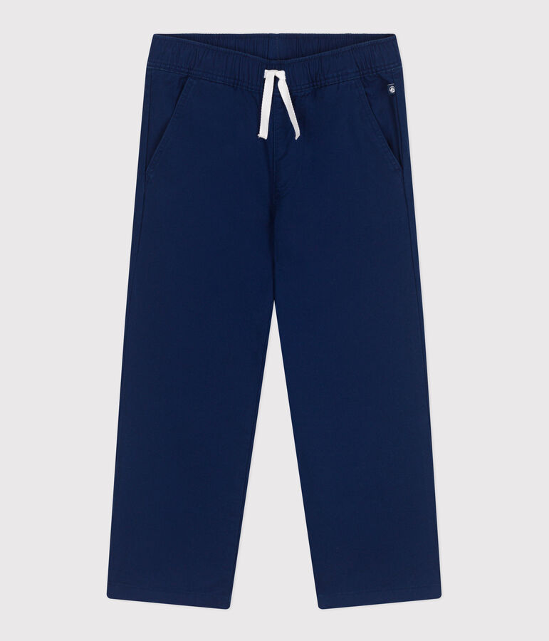 Pantalon enfant en coton bleu