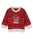 Sweatshirt bébé garçon en maille à carreaux