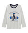 Tee-shirt manches longues garçon gris BELUGA CHINE