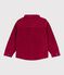Chemise enfant en velours unie AMARANTE