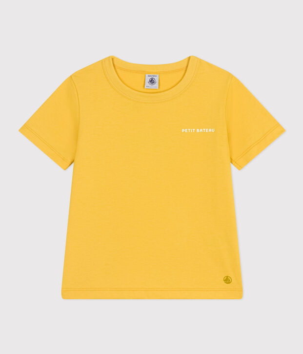 T-shirt met print van lichte jersey voor jongens geel