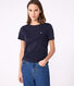 Iconisch dames-T-shirt met admiraalkraag van katoen 