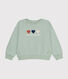 Sweater in fleece voor meisjes