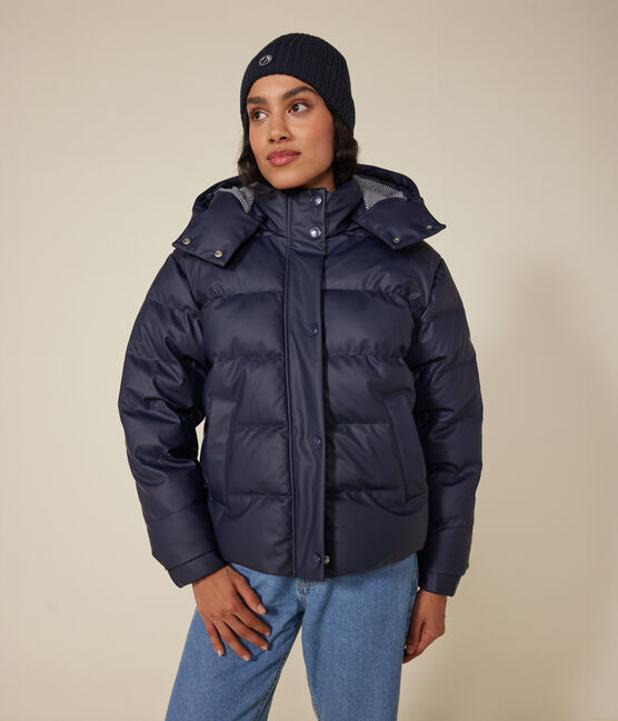 Doudoune en PU Femme bleu SMOKING