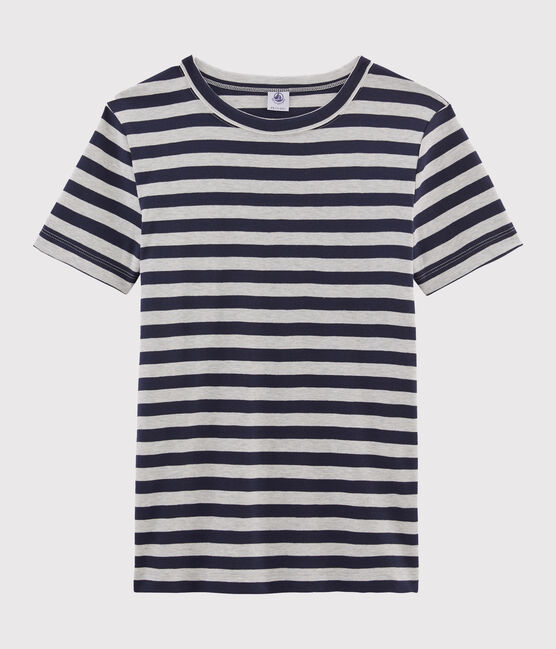 Iconisch damesshirt blauw SMOKING/grijs BELUGA