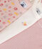 Set van 3 body's met korte mouwen en bloemenprint in katoen variante 1