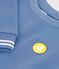 Sweatshirt enfant en coton uni bleu