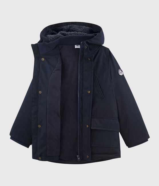 Parka voor jongens kinderen blauw SMOKING