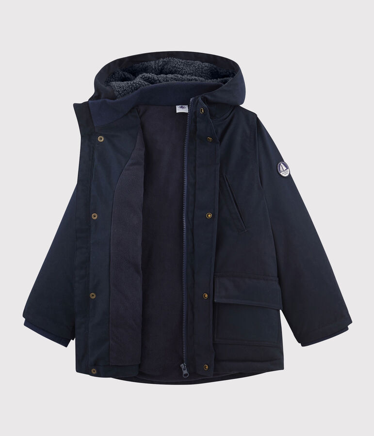 Parka voor jongens kinderen blauw