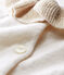 Cardigan bébé fille en tricot laine et coton blanc MARSHMALLOW