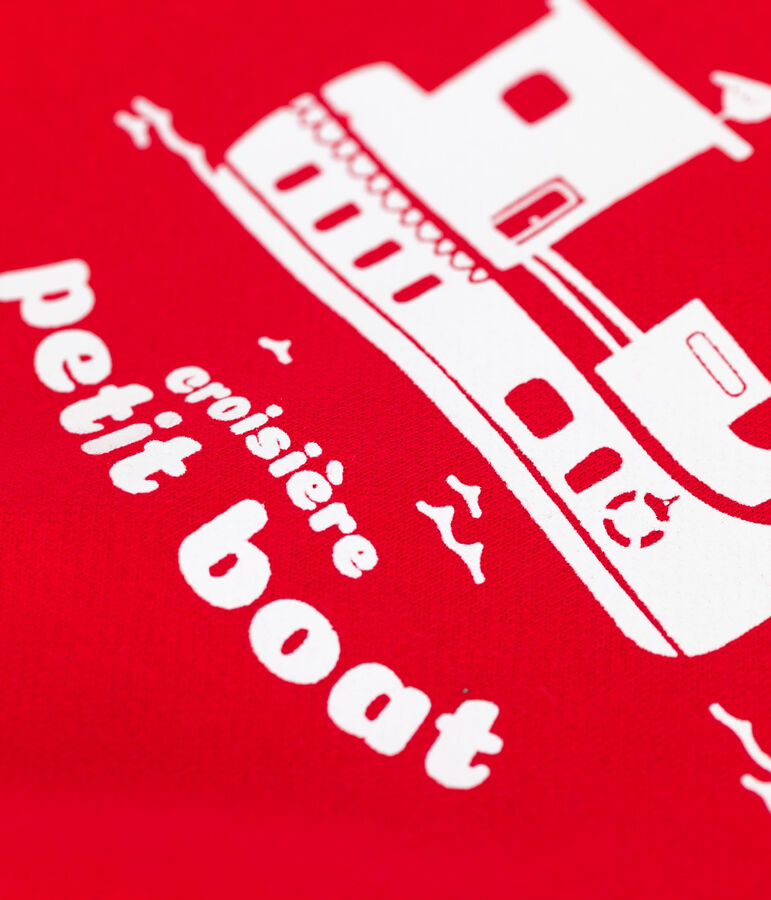 Teddy en molleton b&eacute;b&eacute; rouge PEPS/bleu SMOKING