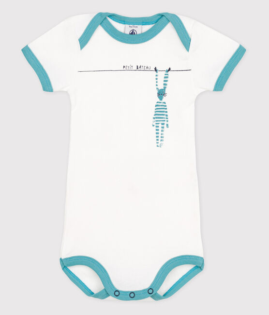 Babybody met korte mouwen wit ECUME