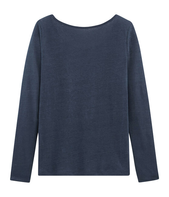 Dames-t-shirt met lange mouwen van linnen HADDOCK