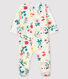 Fluwelen slaappakje met bloemenprint voor baby meisje