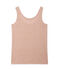 Débardeur femme en lin laqué rose ROSE/gris ARGENT
