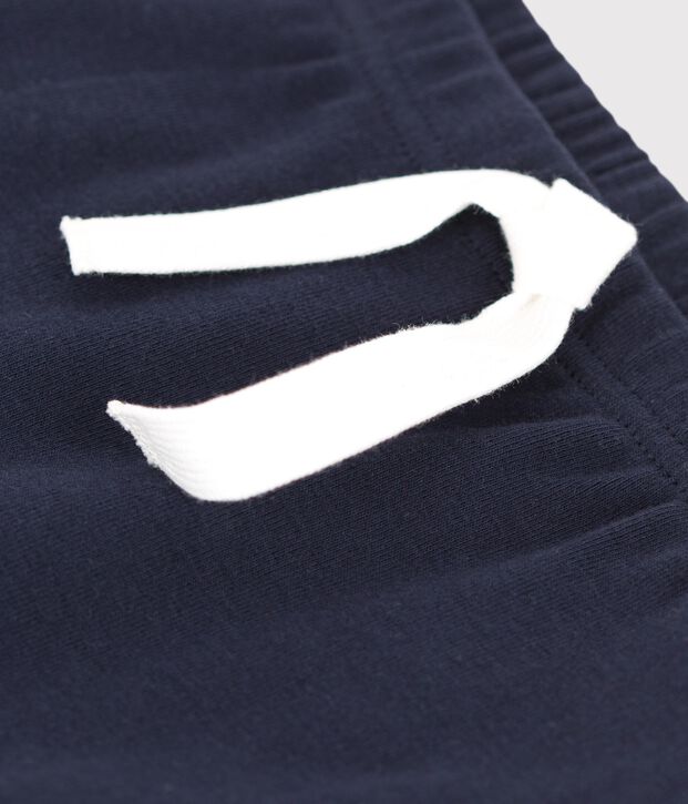 Short en coton b&eacute;b&eacute; bleu marine