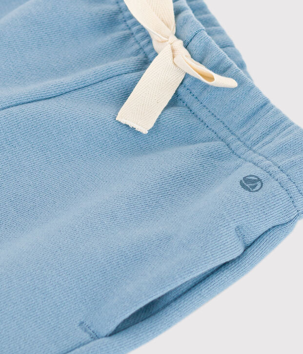 Broek in molton voor baby's blauw