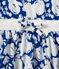 Robe fille imprimée blanc MARSHMALLOW/bleu PERSE