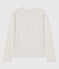 Tee-shirt L'ICONIQUE chaud col rond en coton Femme gris BELUGA CHINE