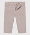 Gestreepte broek voor babyjongens rood VINO/wit MARSHMALLOW