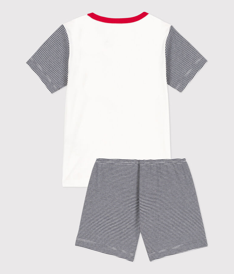 Pyjacourt Petit Bateau en coton enfant bleu/blanc