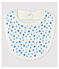 Bavoir bébé en coton biologique blanc MARSHMALLOW/bleu COOL