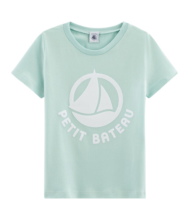 Tee-shirt logo enfant bleu