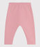 Effen katoenen joggingbroek voor baby's roze CHARME