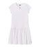 Chemise de nuit fille imprimée cœurs blanc ECUME/rose ROSE