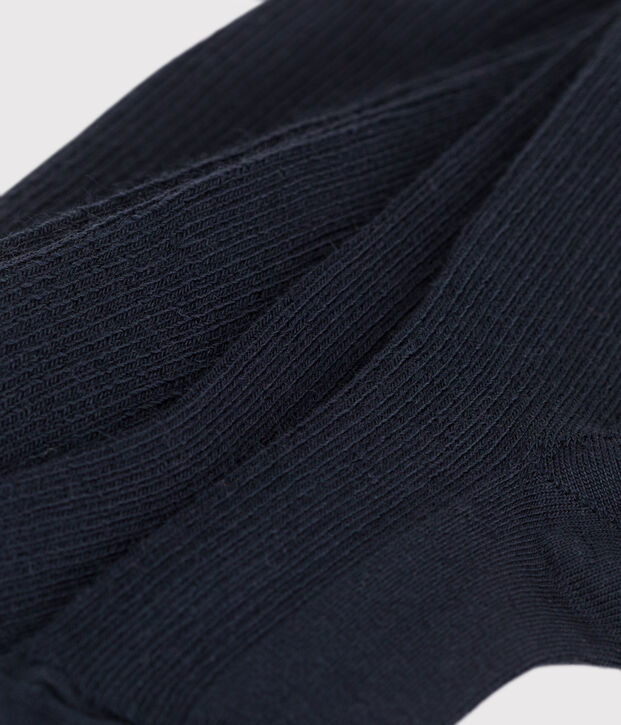 Collant en laine enfant bleu marine