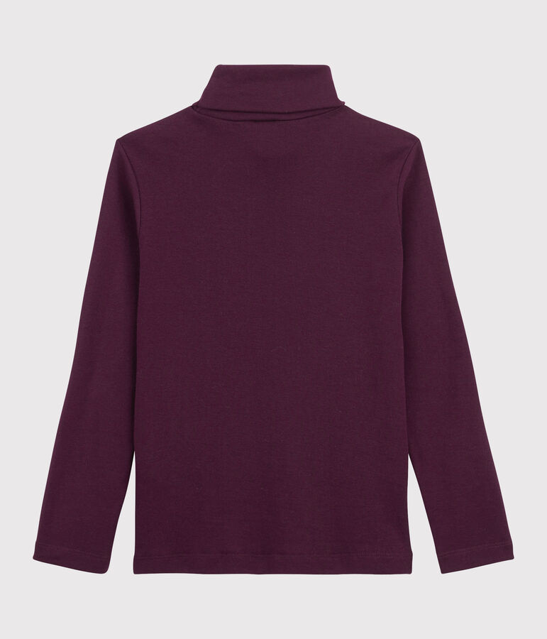 Sous-pull en coton enfant fille / gar&ccedil;on violet