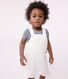 Salopette bébé en coton jambes courtes, unie