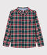 Geruit jongensshirt
