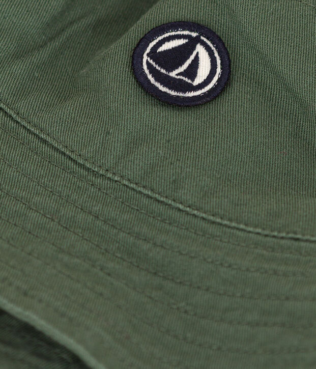 Effen katoenen babyhoedje groen