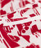 Gerecycleerde zwemshort met print voor jongens rood AVALANCHE/ ROUGE