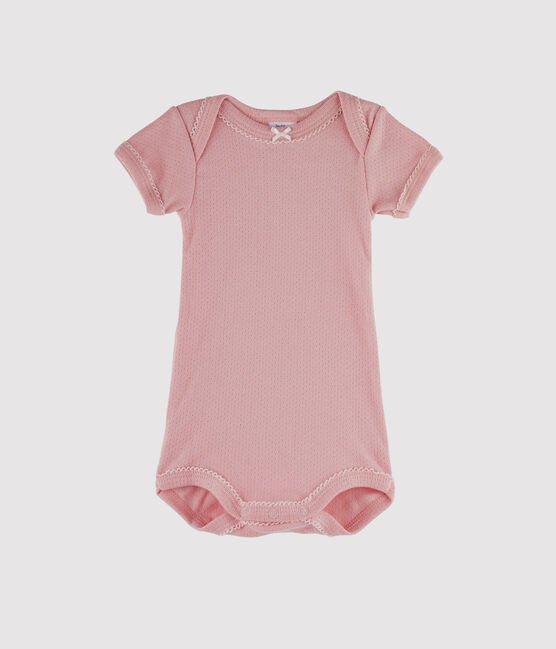 Body manches courtes bébé fille rose CHARME