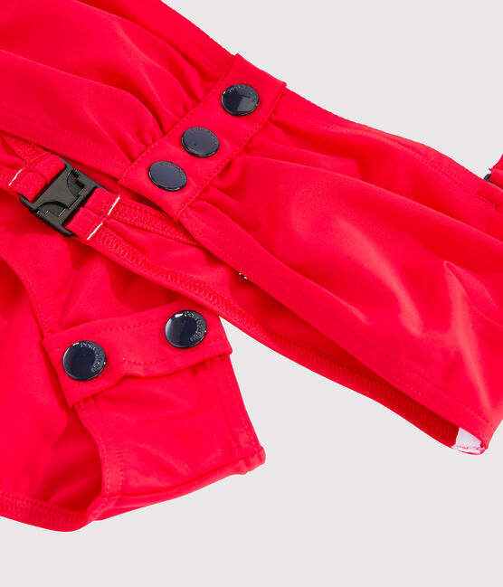 Maillot de bain 2 pièces écoresponsable femme rouge PEPS