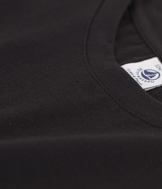 LE DROIT, katoenen T-shirt voor dames met ronde hals zwart BLACK