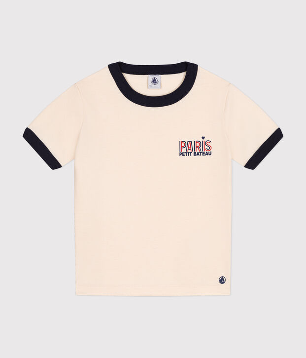 Tee-shirt en jersey enfant gar&ccedil;on &eacute;cru