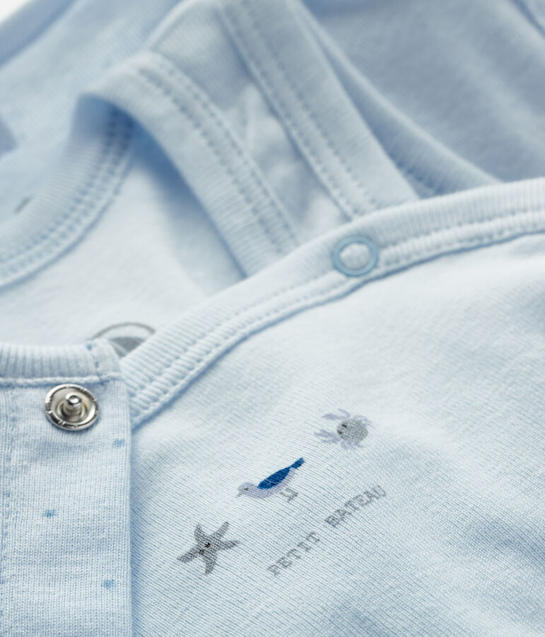 Set van 2 kledingstukken van gebreide stof voor baby's blauw FRAICHEUR/blauw ACIER