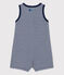 Combinaison Bébé Petit Bateau x Water Family bleu MEDIEVAL/blanc MARSHMALLOW