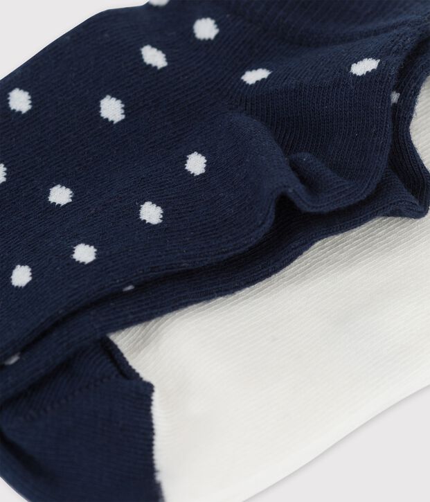 Set van 2 paar meisjessokken multicouleur