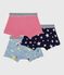 Setje met katoenen boxershorts met print voor kinderen variante 1