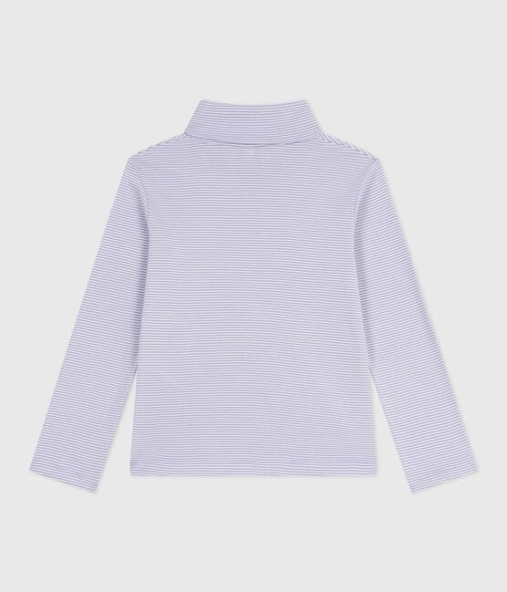 Sous-pull enfant en coton à rayures blanc SQUAW/ MARSHMALLOW