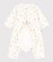 Bodyjama b&eacute;b&eacute; sans pieds en coton imprim&eacute; fleuri blanc MARSHMALLOW/blanc MULTICO