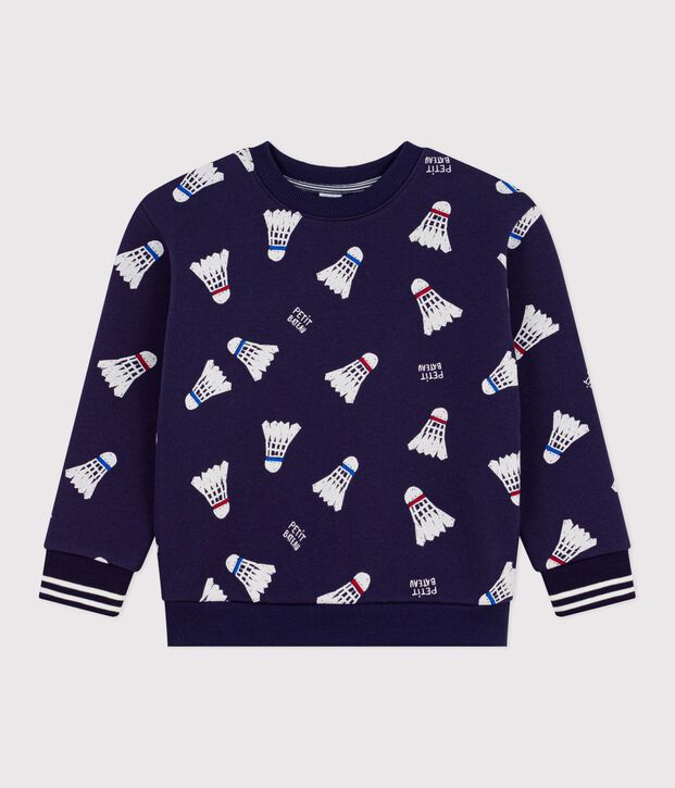 Katoenen sweatshirt met print voor kinderen blauw/multicouleur