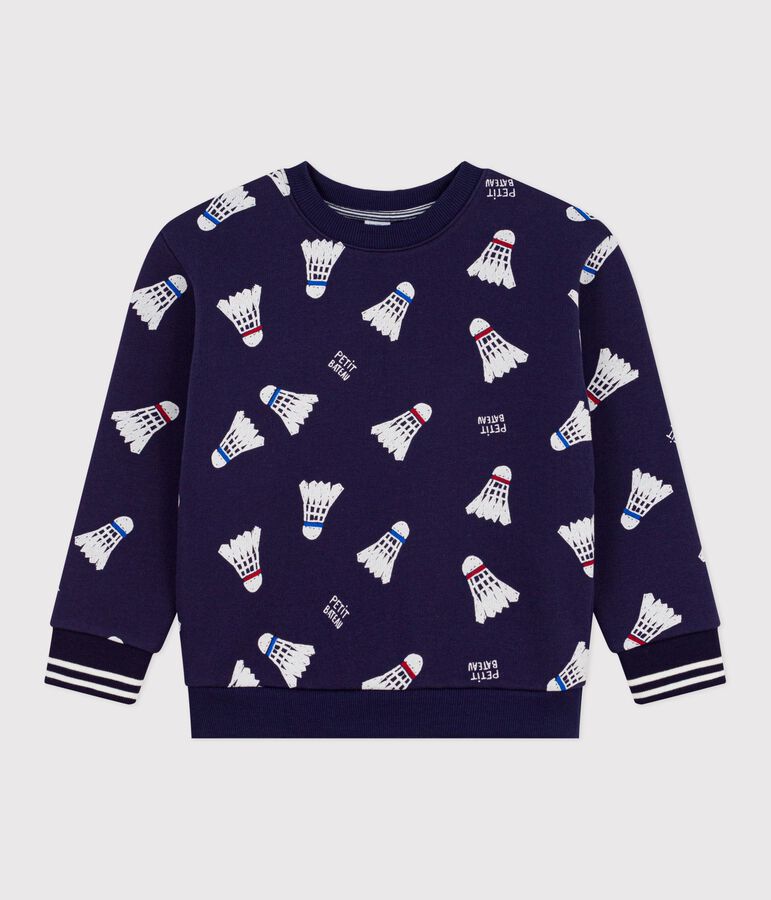 Katoenen sweatshirt met print voor kinderen blauw/multicouleur
