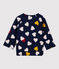 Gewatteerd babyvest. blauw/multicouleur